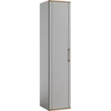 Шкаф-пенал Modula Карпин INV01HS-1D-502/498/2204(05) (дуб натюрель/серый)