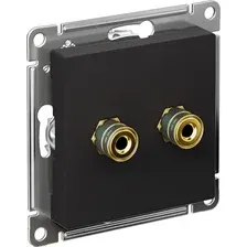 Розетка акустическая Systeme Electric AtlasDesign ATN001087 (карбон)