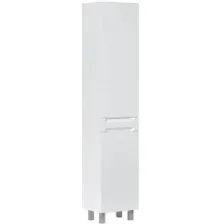Шкаф-пенал для ванной с корзиной EQUIL Corner 40 