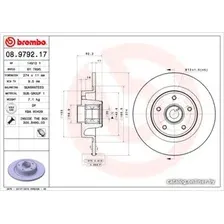 Тормозной диск Brembo 08979217