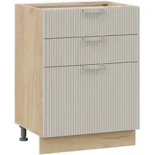 Шкаф напольный Трия Кимберли 1Н6Я3 (дуб крафт золотой/крем)