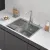 Кухонная мойка ARFEKA ECO AR мойка 600*500, коландер F, дозатор SATIN DECOR VOLCANIC