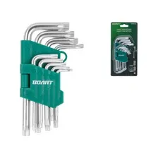 Набор ключей Torx T10Н-T50Н 9 предметов коротких ВОЛАТ 