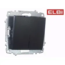 Выключатель 1-кл с подсветкой, дымчатый EL-BI Zena-Vega 609-011100-201
