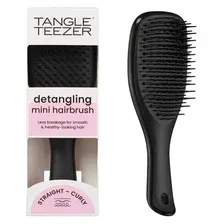 Tangle Teezer Тангл Тизер Расческа для прямых и волнистых волос Mini Liquorice Black