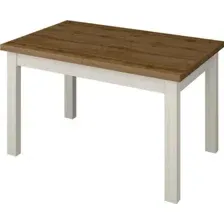 Кухонный стол Senira Кастусь 110-145x70 (дуб вотан/белый)