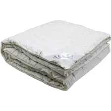 Одеяло Alleri Тик Демисезонное 200x215 (овечья шерсть)