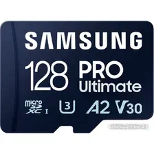 Карта памяти Samsung PRO Ultimate microSDXC 128GB (с адаптером)