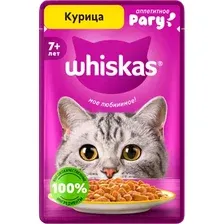 Влажный корм для кошек Whiskas для кошек старше 7 лет рагу с курицей (75г)