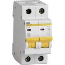 Выключатель автоматический IEK ВА 47-29 20А 2P 4.5кА С MVA20-2-020-C