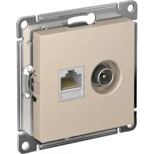 Розетка компьютерная Systeme Electric AtlasDesign ATN001289 (песочный)