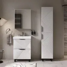 Volna Тумба с умывальником Geometry 60.2Y 9696 + Lake 60 (белый)