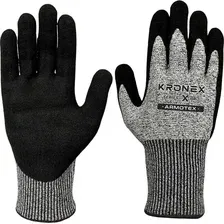 Перчатки KRONEX X-PRO ARMOTEX, Nitrile sandy, серые микс