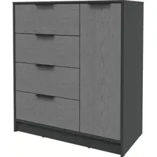 Тумба Интерлиния Концепт КТ-Т90 Глосс (антрацит/дуб серый)