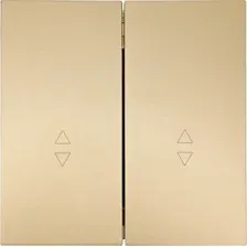 Выключатель проходной Lezard Zima 704-3688-106QC (золото)