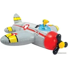 Надувной матрас Intex Water Gun Plane 57537 (серый)
