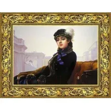 Картина Декарт "Неизвестная" Крамской 8Л0517 (в раме)