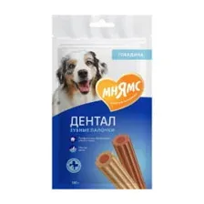 Лакомство Мнямс DENTAL для собак "Зубные палочки" с говядиной 100г