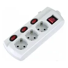 Удлинитель ELECTRALINE 62500 3роз. 1,5м с/з выкл. 3х1