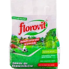 Удобрение Florovit Для газона с добавкой железа гранулированное (1кг, мешок)