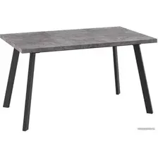 Кухонный стол Мамадома Борг-140 раздвижной 140-180x85 (дымчатая керамика/черный)
