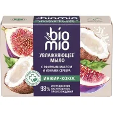 Мыло твердое BioMio Bio-Soap Натуральное с экстрактом инжира и баттером кокоса (90г)