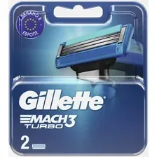 Сменные кассеты для бритья Gillette Mach3 Turbo (2 шт) 3014260275143
