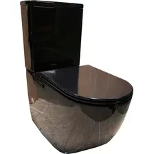 Унитаз напольный CeramaLux 2176-18 (черный глянцевый)