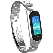 Ремешок для умных часов Bingo Stainless для Xiaomi Mi Band 3/4 (серебристый)