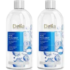 Набор мицеллярной воды Delia Cosmetics Увлажняющая, c гиалуроновой кислотой, 2х500 мл