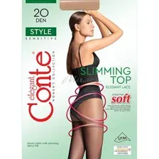 Колготки женские CONTE Style, бронзовый, размер 2, 20 ден