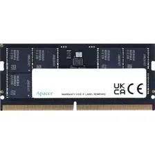Оперативная память Apacer 16ГБ DDR5 SODIMM 4800 МГц AS16GHB48CTBBGH
