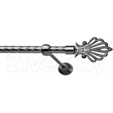Карниз для штор Lm Decor Веер 006 1р витой (антрацит, 2м)
