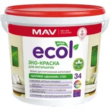 Краска Ecol 34 ВД-АК-2034 5 л (белый матовый)