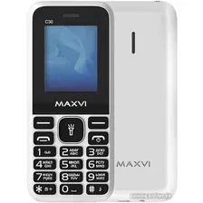 Кнопочный телефон Maxvi C30 (белый)