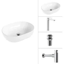 Умывальник Lauter 21836A + Moon 21СK81691C + сифон 21635CH + дон.клапан 21190CH (хром)