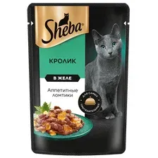 Влажный корм для кошек Sheba кролик в желе (75г)