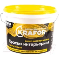 Краска Krafor Влагостойкая латексная (1.5кг)