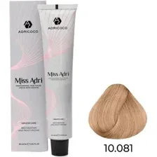Крем-краска Adricoco Miss Adri 10.081 (100мл, платиновый блонд пастельный ледяной)