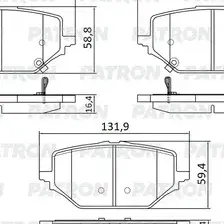 Колодки тормозные дисковые зад. Li Xiang L7L8L9One 22- версия оригинала - ZF PATRON PBP484