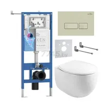 Унитаз с инсталляцией 6 в 1 Roxen StounFix Dual Fresh 966706