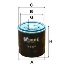 Фильтр масляный MFILTER TF6507 Chevrolet Aveo T200 1.2 06>/Spark 0.8/1.0 05>