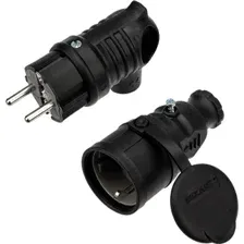 Розетка с вилкой Rexant 111-002-004