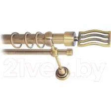 Карниз для штор Lm Decor Стайл 165 2р гладкий 25/16мм (антик, 2м)