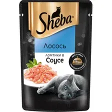 Влажный корм для кошек Sheba Ломтики в соусе. Лосось (75г)