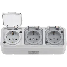 Розетка Bylectrica РА16-0132(02) (серый)