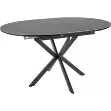 Кухонный стол Signal Gaston ceramic 100-135/100 (серый/черный)