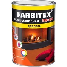 Эмаль Farbitex ПФ-266 1.8 кг (желто-коричневый)