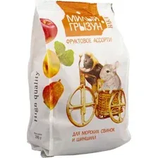 Корм для грызунов ВАКА High Quality Милый грызун Фруктовое ассорти / BS00012 (200г, для морских свинок и шиншилл)