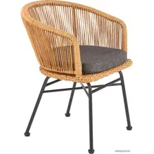 Стул с подлокотниками Halmar K400 (натуральный/серый)